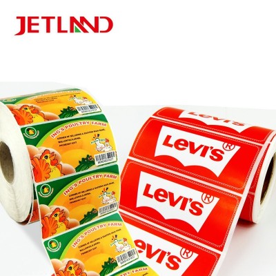 custom label adhesive stickers roll with printed thank you sticker free design private label rolls color bar code label